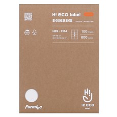 Formtec Hi-Eco 物流管理用標籤紙 HES-3114, 100張, 8格