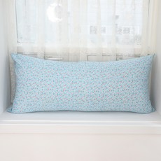 이코니하우스 스몰플라워 등쿠션, 블루