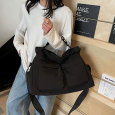 MEICHEL Alluni多口袋斜背托特包 10744, 黑色