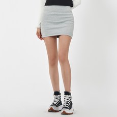 엘쏘 여성용 사계절 에이치 라인 슬림 스판 밴딩 미니 스커트