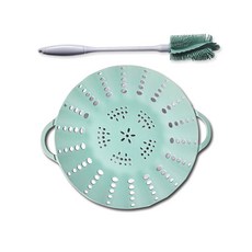 矽膠蒸盤+清潔刷 薄荷色, 蒸籠（29 x 3 厘米）, 1套