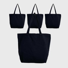 素色橫式日常環保袋 4入