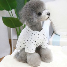 狗狗冬季雪花按扣絎縫鋪棉夾克, 白色