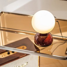 WONHA 雪球桌燈, 酒紅色