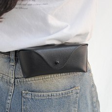 라피던트 남녀공용 벨트 부착 가죽 선글라스 케이스