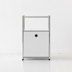 마켓비 심플리 협탁 BC611 방문설치, 퓨어화이트, 1개