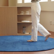 Brobro TINTU 彩色超細纖維橢圓形迷你大型客廳地毯地墊