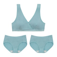 IUNIQUE 交叉式哺乳內衣+內褲組 2入