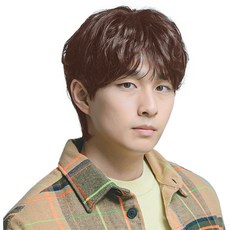 GABALNARA 男士透明 Hershey Perm Tong 假髮 M, 巧克力棕色, 1個