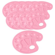 Eumes 美術顏料調色盤 粉紅, 10格, 10個