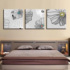 Market A 抽象花卉室內裝飾三分割海報 TYPE08, 50x50cm