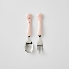 Modern House Safari World兔子湯匙+叉子組, 勺子+叉子, 混色