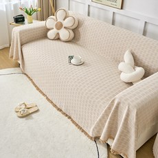 unhev 北歐風格沙發套, A 咖啡色, 1個