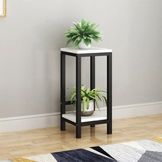 Enasu Rejiv 室內花盆支架 2 層 TC012, 白色 黑色