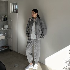 WHITEFOX 女式拉鍊慢跑褲訓練上裝和下裝套裝