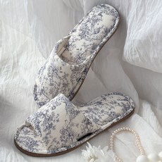 Labellaco Toile名畫圖案可愛室內拖鞋, 深藍色, 1個