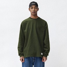 Royallife 남녀공용 통기성 오버핏 베이직 면 긴팔 티셔츠 RLLR4000