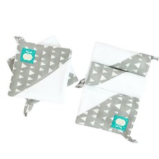 Coney Island 印花毛巾組, 灰色三角形款, 5入