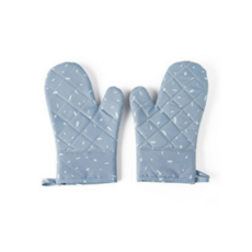 享受商品織物棕櫚烤箱手套兩側設置, 藍色, 1套