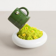 flowertree 人造花 斯皮爾斯坎迪亞 水盤, 春綠色