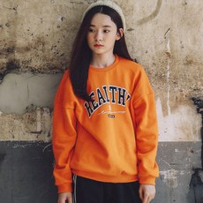 KISPO 女童英文字母圖案刷毛衛衣