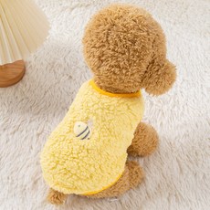 데이소이 반려동물 마시멜로 소형 티셔츠, 2 옐로우, 1개