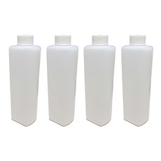 芙詩雅 塑料分裝瓶 圓角方形 500ml, 本色, 4個