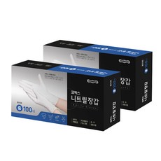 KOMAX 多功能乳膠手套 白色, 2盒, M, 100入