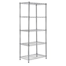 Organizip 金屬層架 + 移動式滾輪組, 5層, 單色