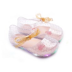 풋풋 여아용 달샤벳 LED 젤리슈즈