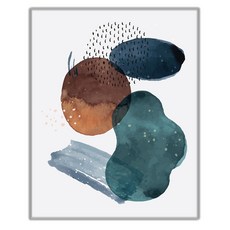 추상 일러스트 069 그림 인테리어액자 IDP-069, 실버