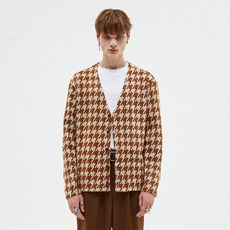 ADD 男士千鳥格開衫