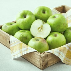 가족 못난이 초록사과, 1개, 2kg(소과, 12~14입)