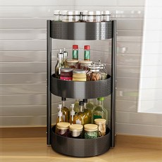 廚房用品2層收納架, 黑色