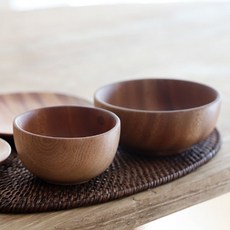 O'chairs 木碗 1人份組合, 楓色, 飯碗 2入+大碗 2入