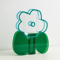 홈플로우 알록달록 색감의 꽃모양 아크릴 화병, 블루