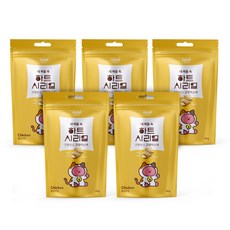 굿밸런스 하트 시리얼 고양이 스낵, 닭고기맛, 80g, 5개