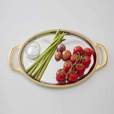 MOTTA 聖馬可金色橢圓形托盤 35, 單色