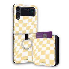 스메르 디자인 링 카드수납 가죽 휴대폰 케이스