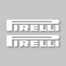 戶外車用貼紙 倍耐力 中型, 2個, 白色