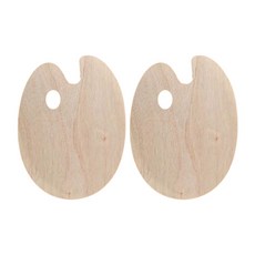 Eumes 美術顏料木製調色盤 25 x 30 cm, 1格, 2個