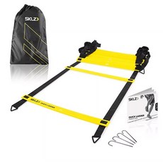 SKLZ 梯子訓練步驟快速梯子+袋子, 混色