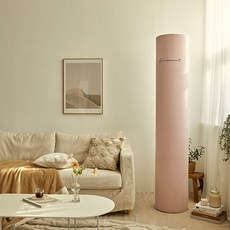 베베데코 에어컨커버 스판 스탠드 원형 모먼트 자수, 핑크