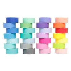 S&Q 素色裝飾和紙膠帶 15mm x 5m 混合色 28入, 28個, 混色