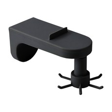 360度旋轉炊具架6孔壁掛式, 黑色, 1個