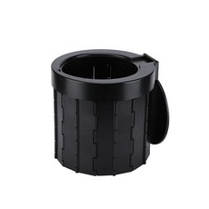 移動式攜帶型露營用折疊式馬桶蓋型 HG-64 hg_d, 黑色的, 1個