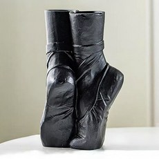 Mirnoa 現代芭蕾舞者雕像擺件花瓶 MMM3475, 黑色