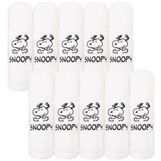 송월타월 스누피 피너츠40 수건 180g 40수 코마사, 스누피(화이트), 10개