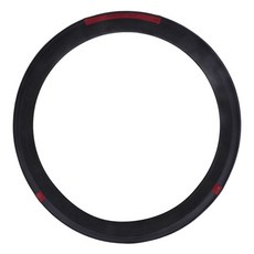 코리스 알칸타라n나파 자동차 핸들커버 원형 365~380mm, 다크그레이