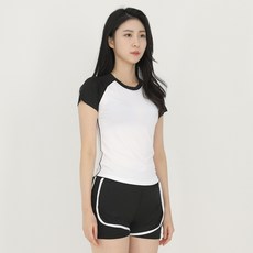 NAYASTYLE 女款瑜珈服 Air Delight 雙色短袖 GFA-13